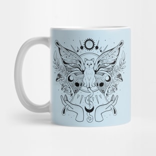 Metamorfurry Mystic Cat - Mystic Stars Cute Gift Mug